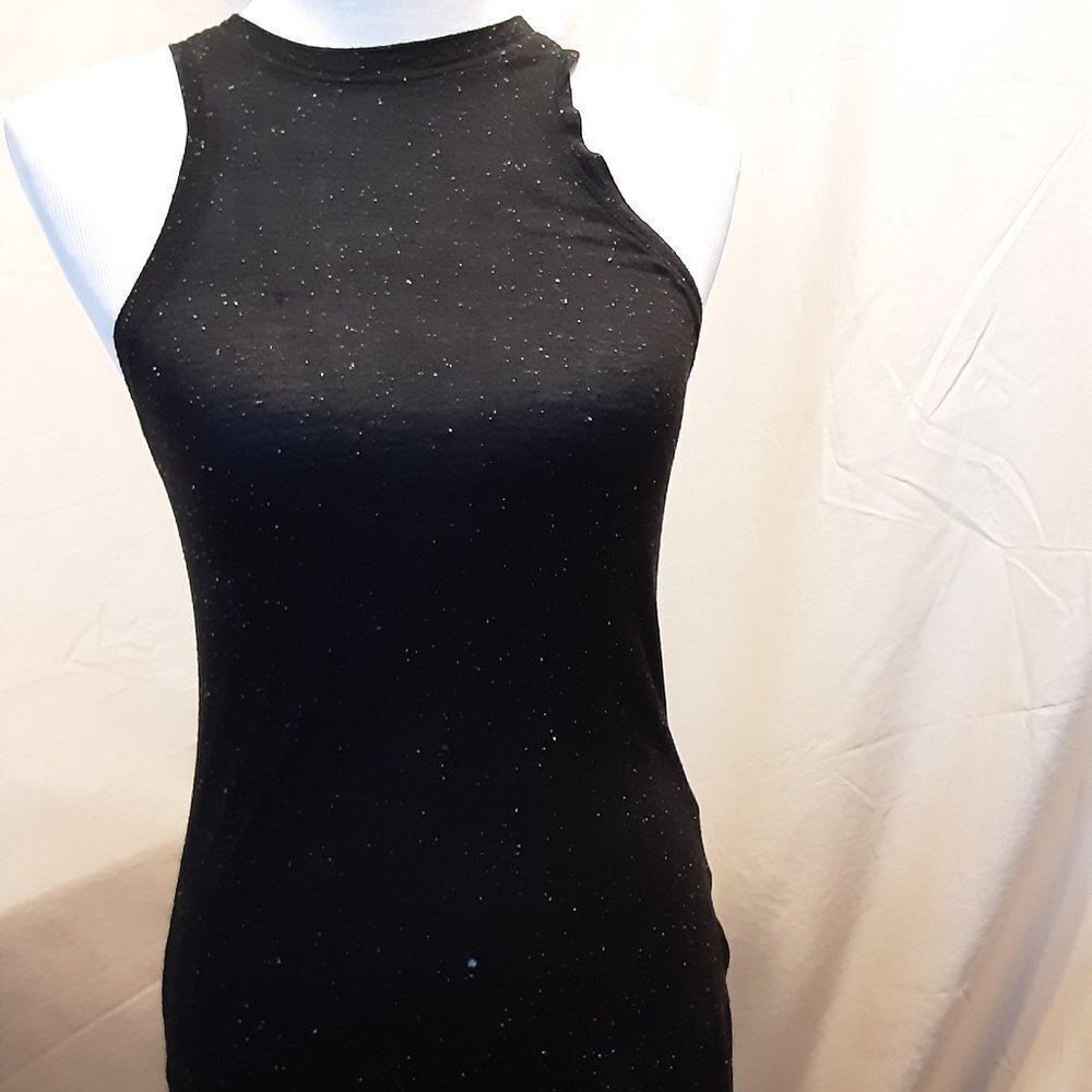 Express One Eleven Black w/dots Racerback Top 💕